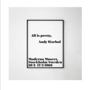 𝅺ALL Is Pretty  Andy Warhol Print